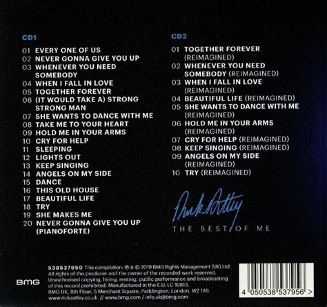 It was released on september 18, 2017, and appears as the third track for their fifth mini album love yourself: Rick ASTLEY The Best Of Me (Deluxe Edition) CD at Juno ...