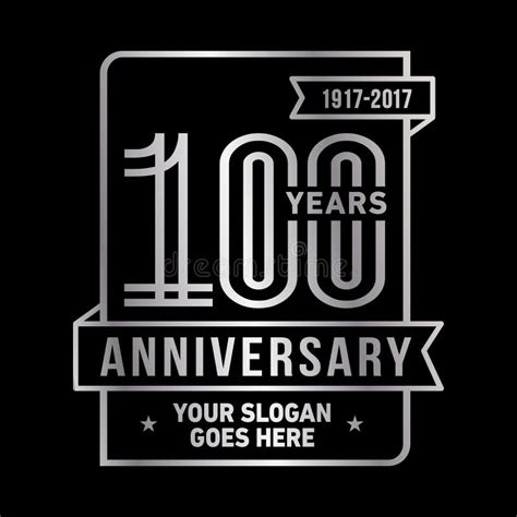100 Years Celebrating Anniversary Design Template 100th Logo Vector