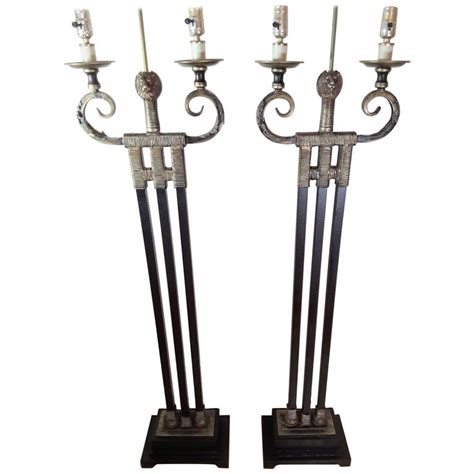 Floor lamps often are the primary light source in a room, and they can improve the functionality. Majestic Lions Head MCM Pair of Floor Lamps For Sale at 1stdibs