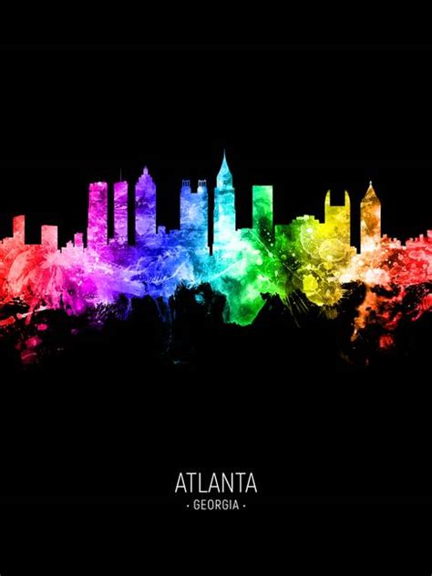 Stunning Atlanta Skyline Artwork For Sale On Fine Art Prints