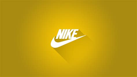 Wallpaper Nike Simple Background Text Logo Yellow Graphic Design