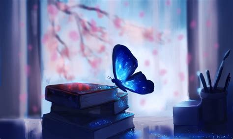 Art Butterfly Books Tree Drawing Fantasy Wallpaper 3840x2304 622546