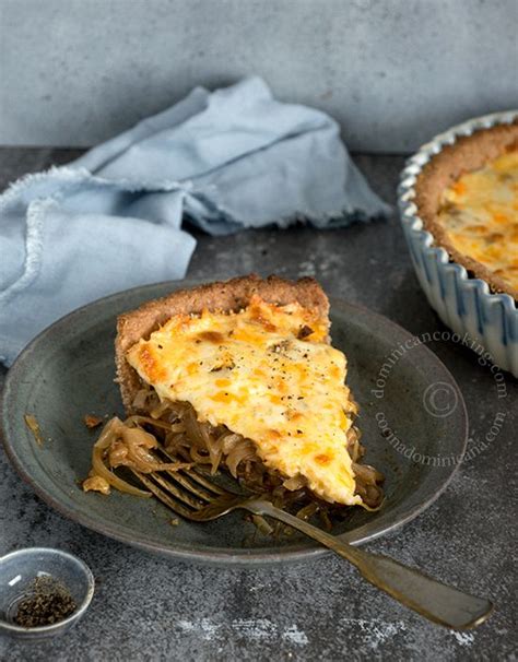 Caramelized Onion Tart With Cheese Crust Recipe Recipe Recipes