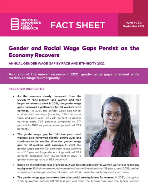 Pdf Gender And Racial Wage Gaps Persist As The Economy Recovers