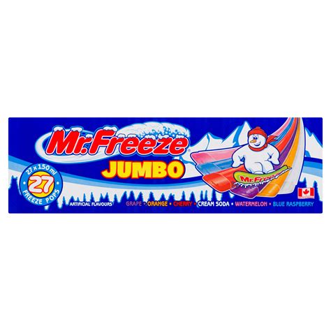 Mr Freeze Jumbo Freeze Pops 27 Pack 150 Ml Giant Tiger
