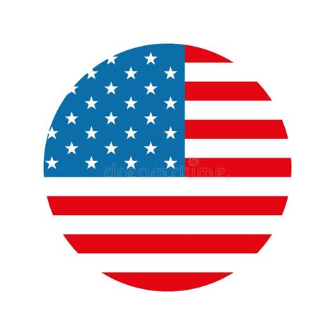 United States Flag Circle
