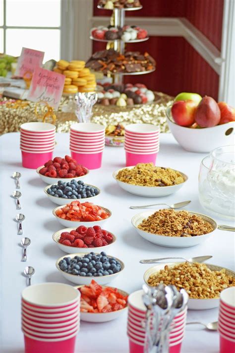 These bars have a subtle sweetness and are rather filling thanks to the almond butter, oats and yogurt. hostess of a bridal shower brunch | Birthday brunch, Baby ...
