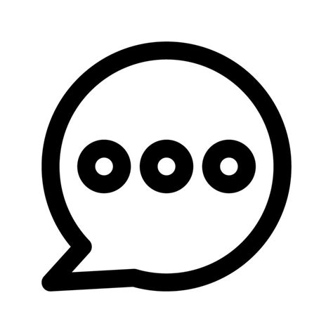 Live Chat Icon Vector Outline Style Symbol For Your Web Site Design