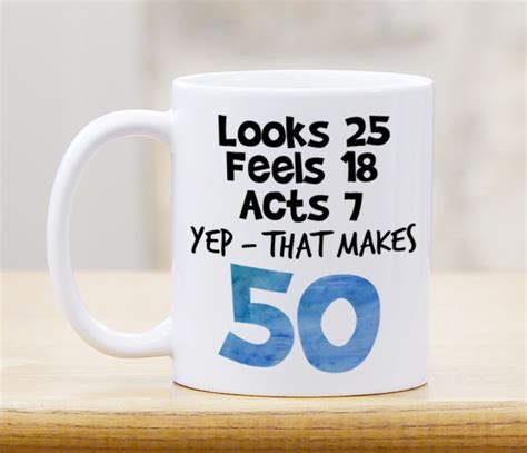 Funny 50th Birthday Gag Mug In 2020 50th Birthday Funny Birthday