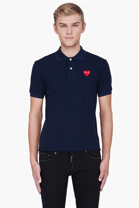 Check spelling or type a new query. Play Comme Des Garçons Slim Navy Red Emblem Polo in Blue ...