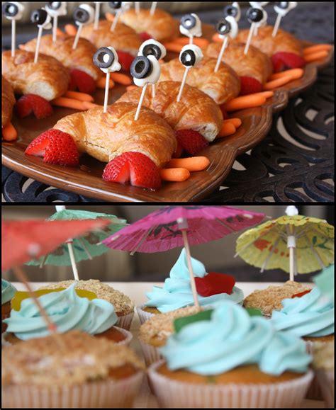 This is a groovy theme that involves plenty of tie dye, peace signs, flowers, zany rainbow color combinations and if you can get a vw camper van in there, it will top it off nicely. crab like sandwich - The Bubbly Hostess served up beach themed fun at her end of summer party ...