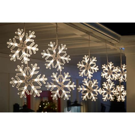 Home Accents Holiday 72 Light Clear Incandescent Snowflake Light 3