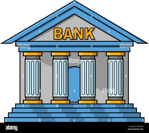 Bank Building Illustration Design Stock Vector Image And Art Alamy