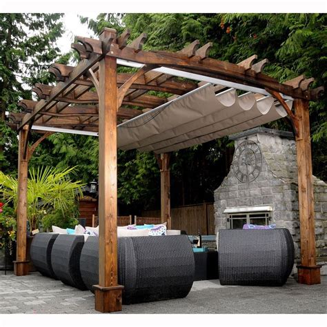 Outdoor Living Today 10 Ft X 12 Ft Arched Breeze Cedar Pergola With