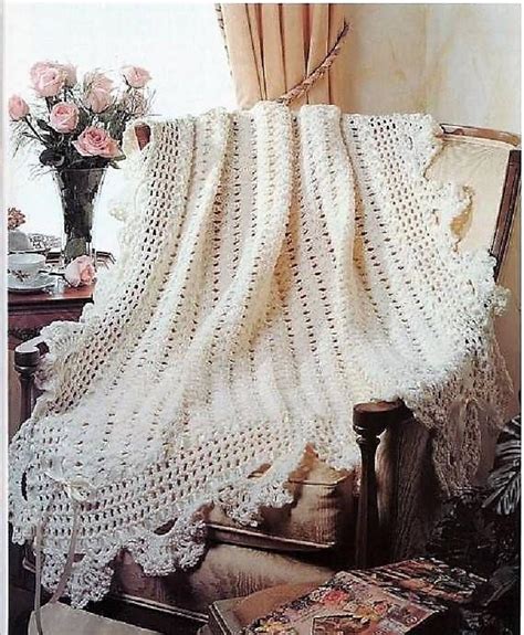 Crochet Pattern Pdf Lacy Victorian Afghanblanketshawl Etsy Afghan