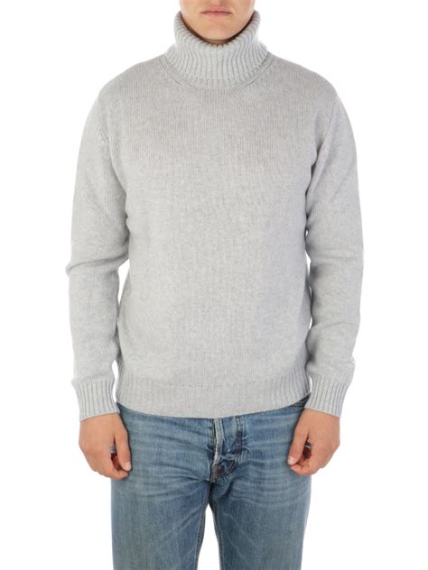 Ones Mens Cashmere Turtleneck Sweater Pearl Ones022 Botta And B