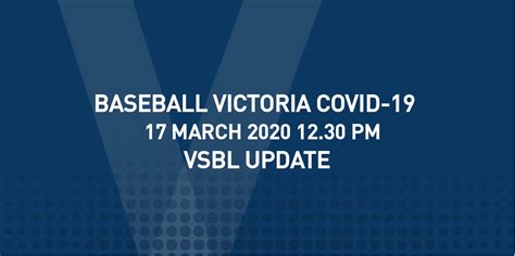 Victoria's latest coronavirus rules, explained. Baseball Victoria COVID-19 Update Tuesday 17 March 12:30 ...