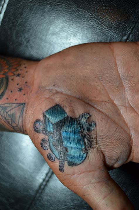 Explore ink my whole body *'s photos on flickr. #Tool box tattoo on hand....... #hand tattoo | Tattoos ...