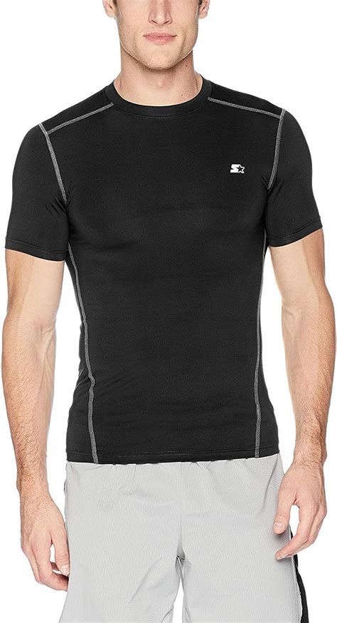 Starter Mens Short Sleeve Light Compression Athletic T