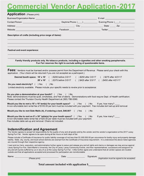 mike greenwood jam company office manager 564 12th street laurel, md, 20005. 9+ Printable Blank Vendor Registration Form Templates (for ...