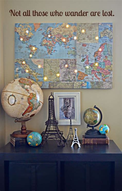 19 Decoration Ideas With World Map I Do Myself