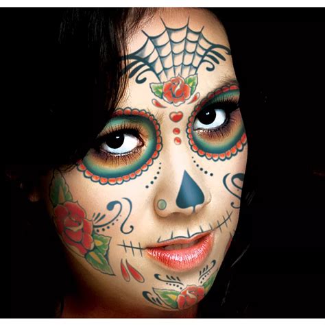 Sugar Skull Face Tattoo Kit Party City Canada