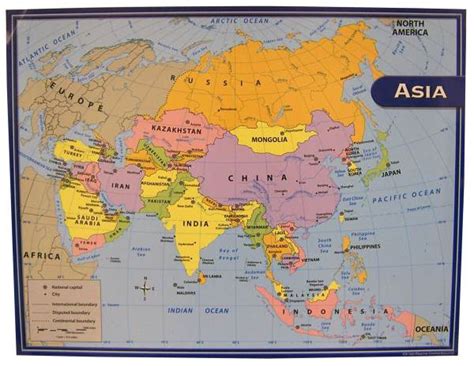 Asia Map Chart Teacher Created Resources
