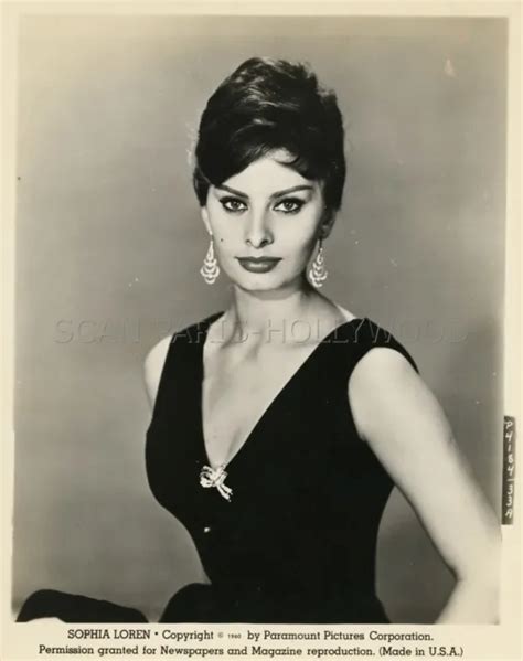 Sexy Sophia Loren Vintage Photo Original Busty Picclick