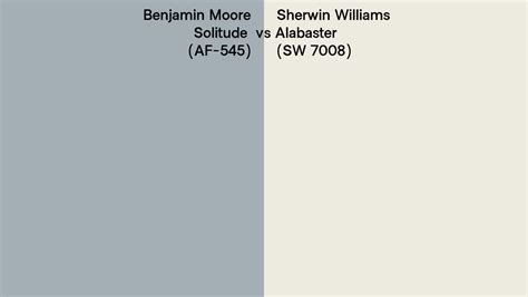 Benjamin Moore Solitude Af 545 Vs Sherwin Williams Alabaster Sw 7008