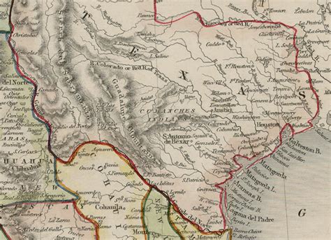 Mexico California And Texas 1851 Save Texas History