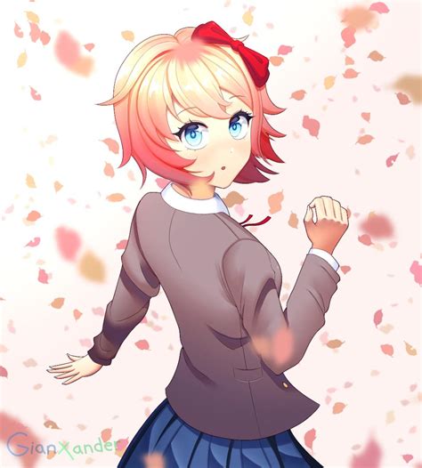 A Cute Sayori Fanart I Made I Hope You Like It Rddlc