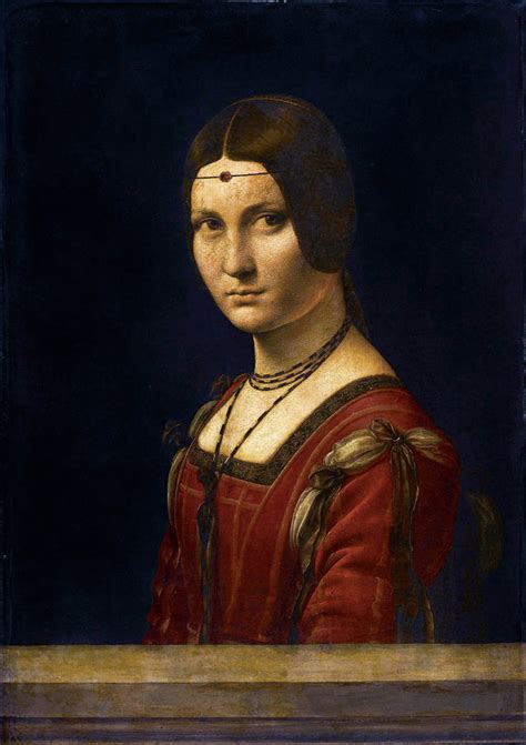 The first (illustrated), though sometimes simply known as portrait of an unknown woman, may be of lucrezia. La belle Ferronnière — Discovering da Vinci: