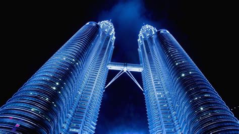 Architecture Building Petronas Towers Tower Modern Worms Eye View