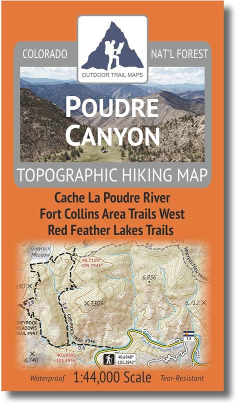 Outdoor Trail Maps Poudre Canyon Colorado India Ubuy
