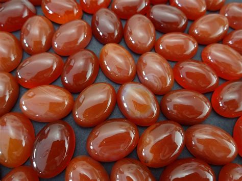 18x13mm Natural Orange Red Agate Cabochon Oval Cabochon Polished Agate Orange Agate Cabochon