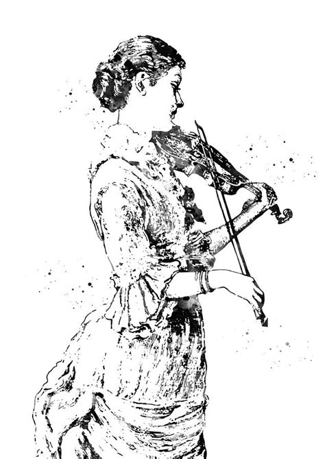 Vintage Music Violin Player Digital Art By Erzebet S Fine Art America