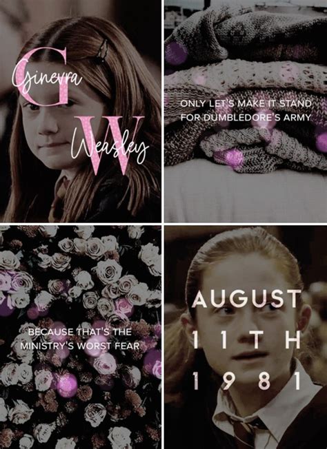 Happy Birthday Ginny Weasley August 11th Ginny Weasley Harry Potter