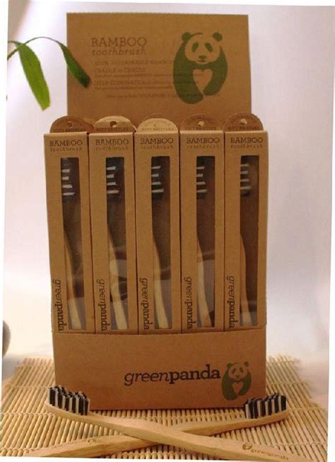 Biodegradable Toothbrush Packaging The Greenpanda Bamboo Toothbrush