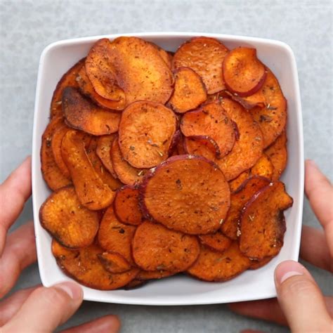 Oven Roasted Sweet Potato Chips Recipe