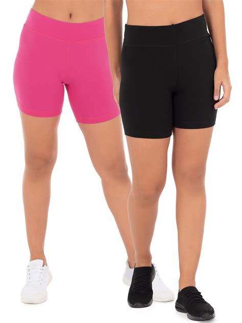 Athletic Works Womens Core Active Dri Works Bike Short 2 Pack