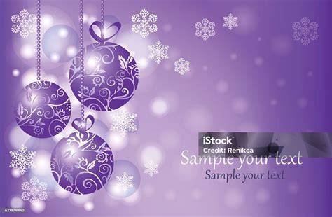 Christmas Card Three Christmastree Ball In Snow Stock Illustration
