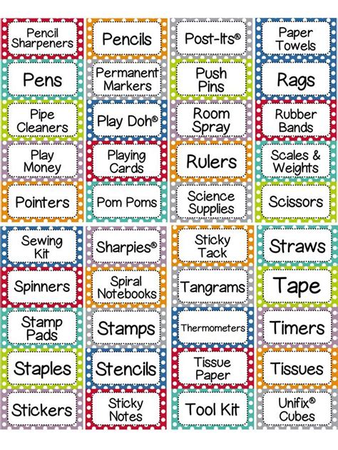 Avery Supply Labels Includes Premade And Editable Fits Label 8163 2