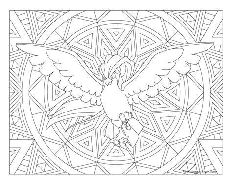 Pidgeot Pokemon Coloring Page Windingpathsart Coloring Home Hot Sex Picture