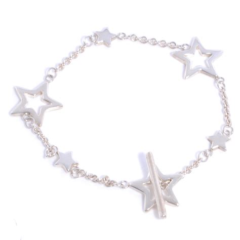 Tiffany Sterling Silver Star Toggle Bracelet 40151