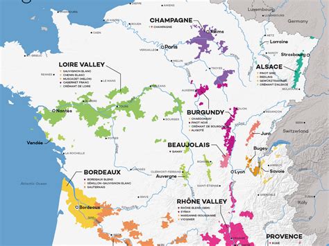 French Wine Exploration Map Wine Folly