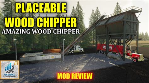 Placeable Wood Chipper V11 Mod Review Farming Simulator 19 Youtube
