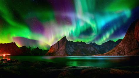 Download 1920x1080 Wallpaper Beautiful Colorful Northern Lights