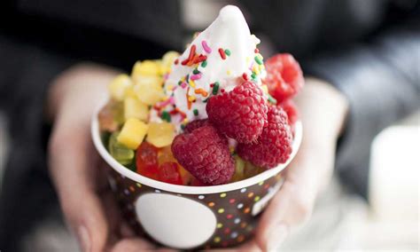 Frozen Yogurt With Toppings Recipe Dish It Up