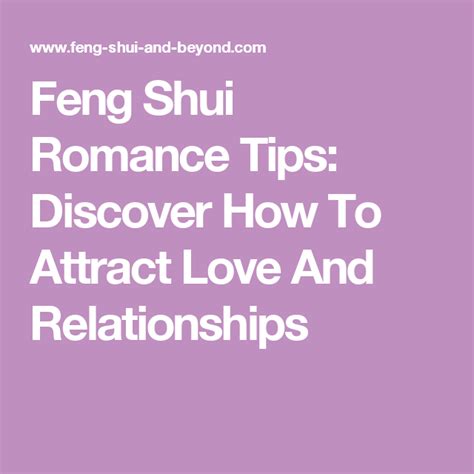 Feng Shui Romance Tips Discover How To Attract Love And Relationships
