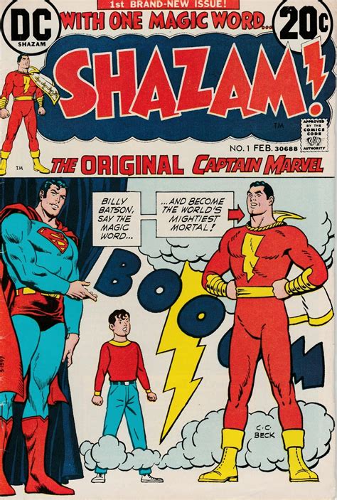 Shazam 1 Products Original Captain Marvel Dc Comic Books Star Comics